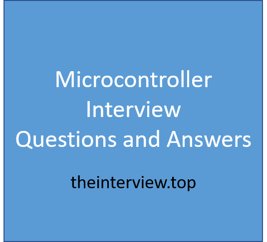 microcontroller interview questions