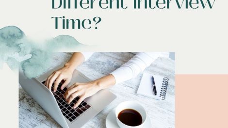 How to Ask for Different Interview Time?
